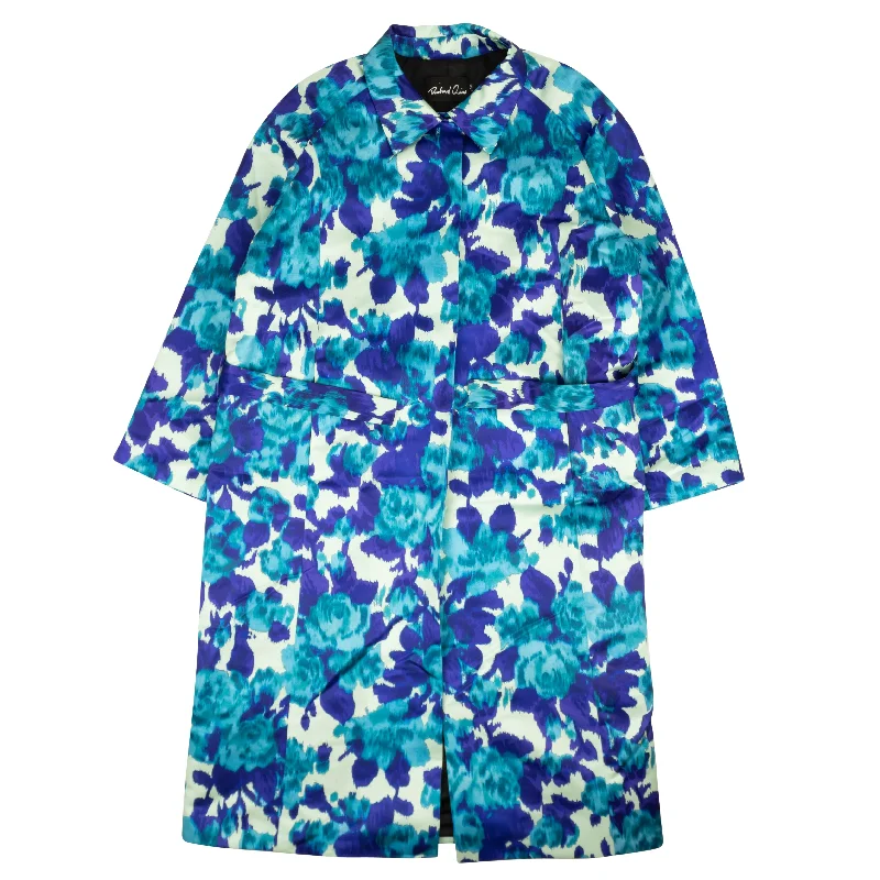 RICHARD QUINN Blue Moire Multi Print Mac