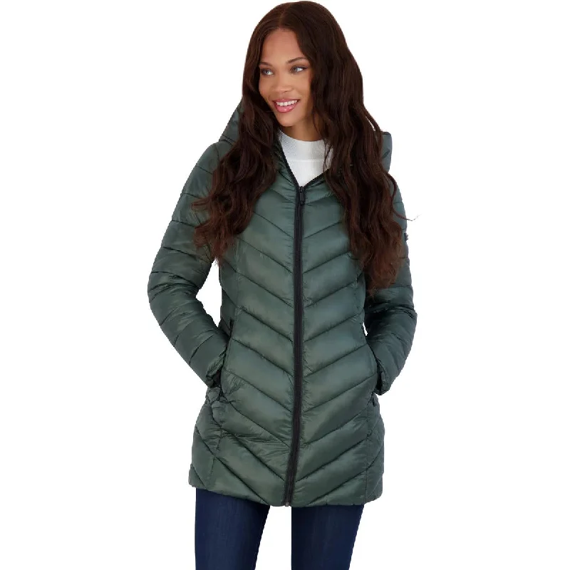 Womens Quilted Fitted Puffer Jacket