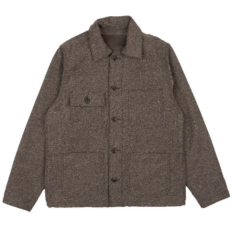 Chore Coat - Wool Blend Multi Nep - Brown