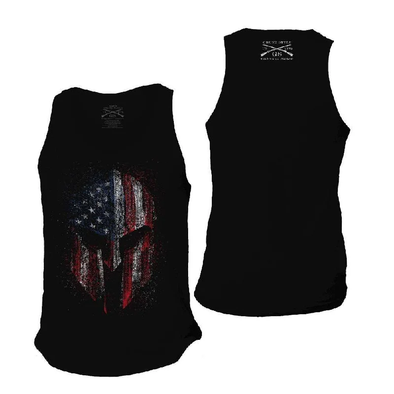 Men's American Spartan Tank - Black