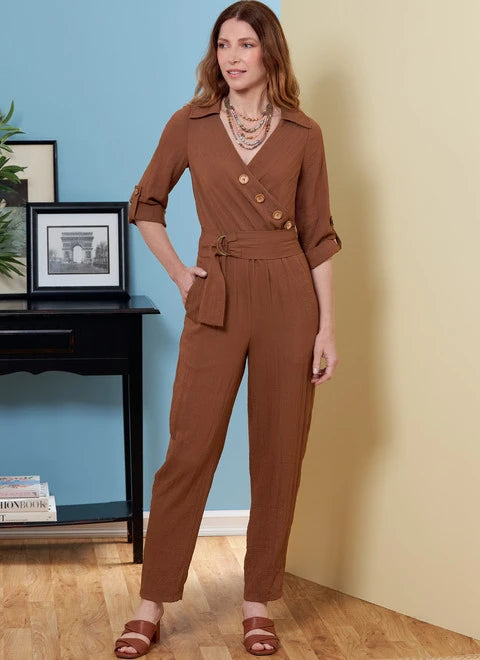 Butterick Jumpsuit, Sash and Belt B6881