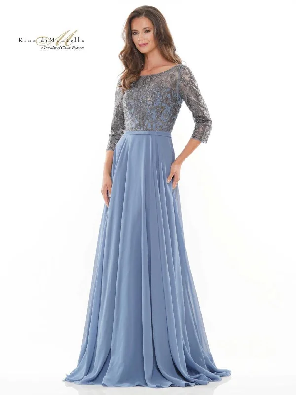 Rina di Montella Chiffon Long Dress 2745