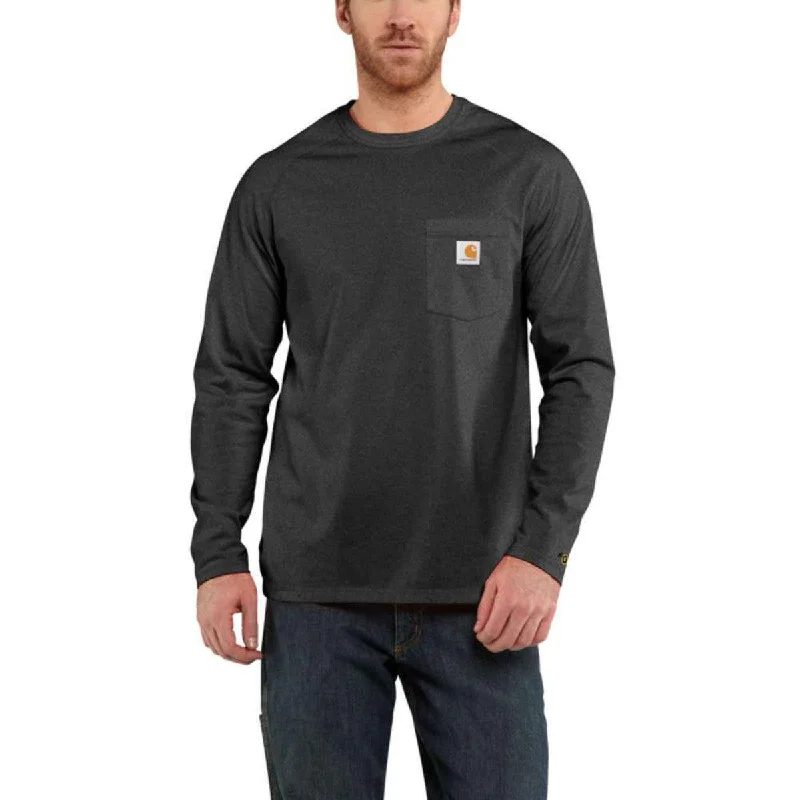 Force Cotton Delmont Long Sleeve T-Shirt - Carbon Heather