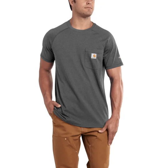 Delmont Force Cotton Short Sleeve T-Shirt - Carbon Heather