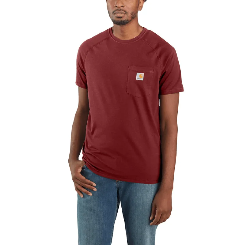 Force Midweight Short Sleeve T-Shirt - Oxblood