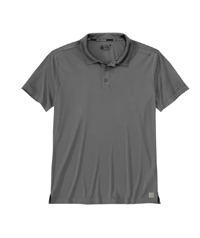 Force Sun Defender™ Relaxed Fit Lightweight Short-Sleeve Polo - Steel