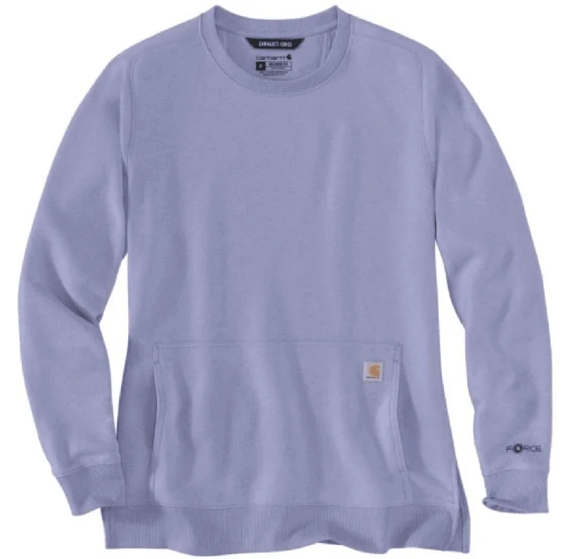 Women's Long Sleeve Force Crew Sweatshirt - Soft Lavender Heather