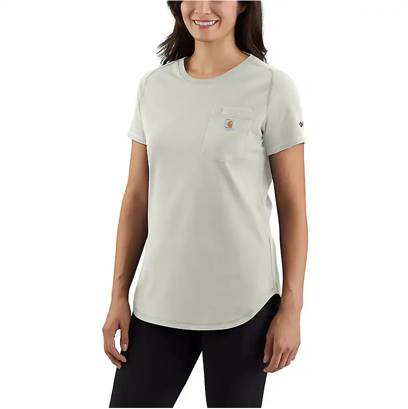 Women's Force Relaxed Fit Midweight Pocket T-Shirt - Malt